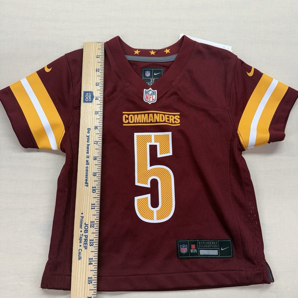Nike Jayden Daniels Washington Commanders 5 Toddler 3T Burgundy Jersey 9Z1T1N9P9 - Picture 4 of 8